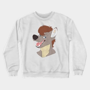 Anthro wolf face Crewneck Sweatshirt